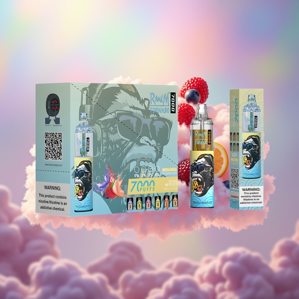 RandM Fumot Tornado 7000 Puhangud Disposabel Vape Segamari
