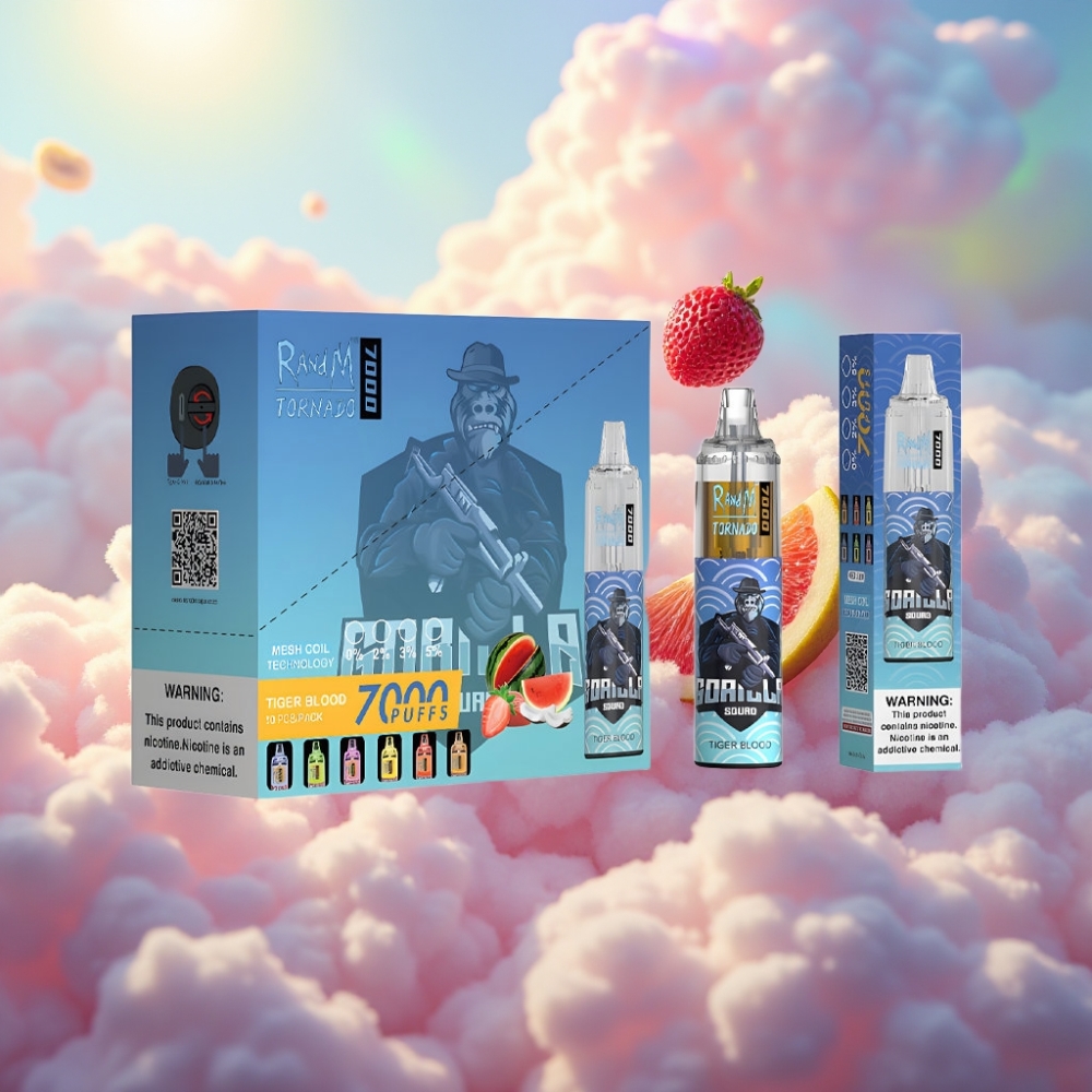 RandM Fumot Tornado 7000 Puhangud Disposabel Vape Tiigri Veri