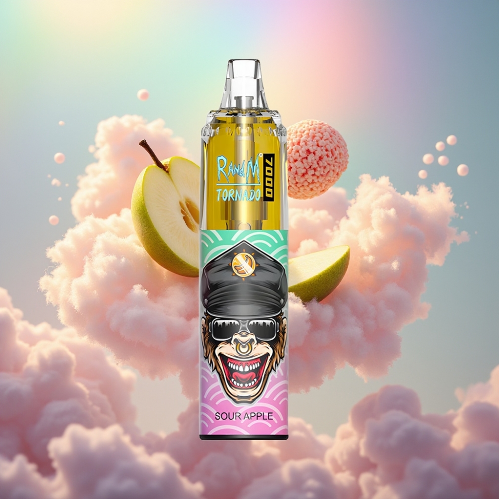 RandM Fumot Tornado 7000 Puhangust Disposabel Vape Hapu Õun