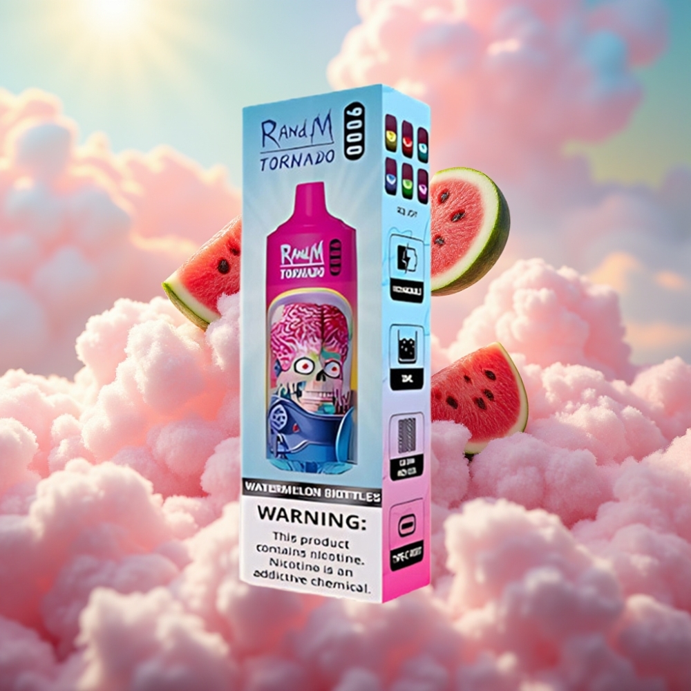 RandM Fumot Tornado 9000 Puffs (Arbuse Skittles) – 850 mAh, 18 mL, Võrkmähis