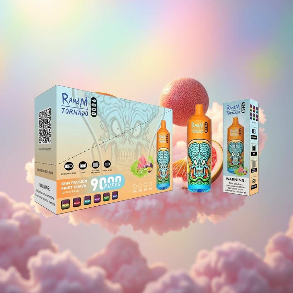 RandM Fumot Tornado 9000 Puffs Ühekordselt Kasutatav Vape Kivi-Maraku-Passiooniuinak