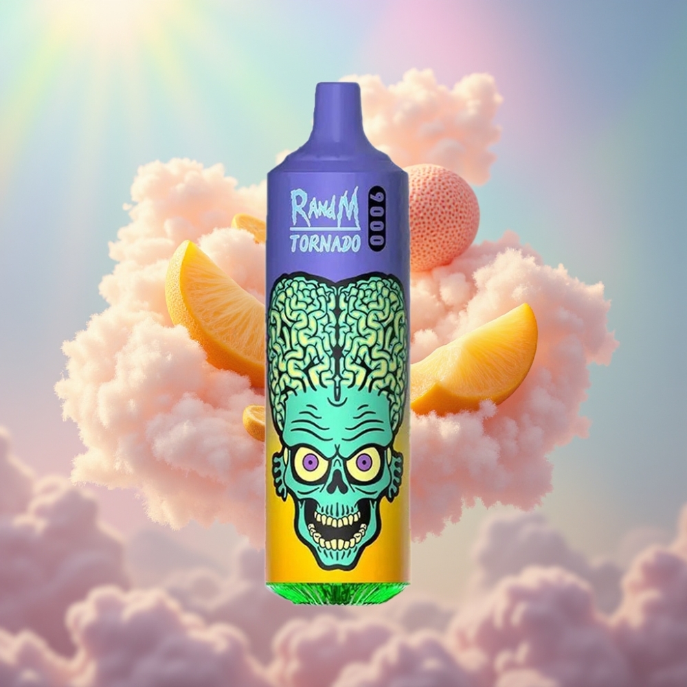 RandM Fumot Tornado 9000 Puffs Ühekordselt Kasutatav Vape Mango Maasikas