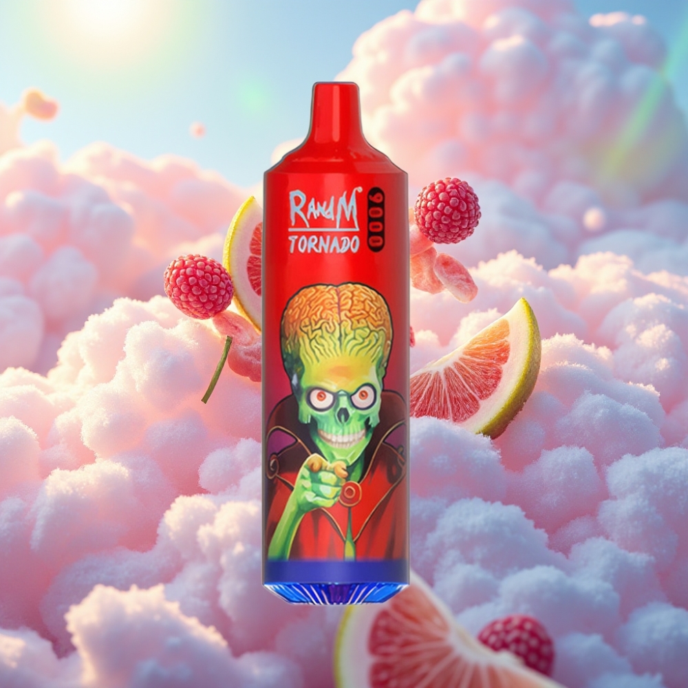 RandM Fumot Tornado 9000 Puhangud (Lush Ice/ Virske Jää) Ühekordselt Kasutatav Vape
