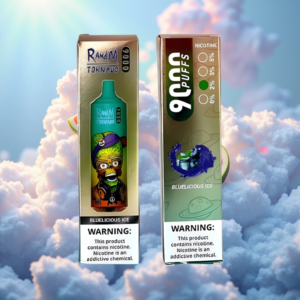 RandM Fumot Tornado 9000 Söögid (Bluelicious Ice / Sinilõhe Jää)
