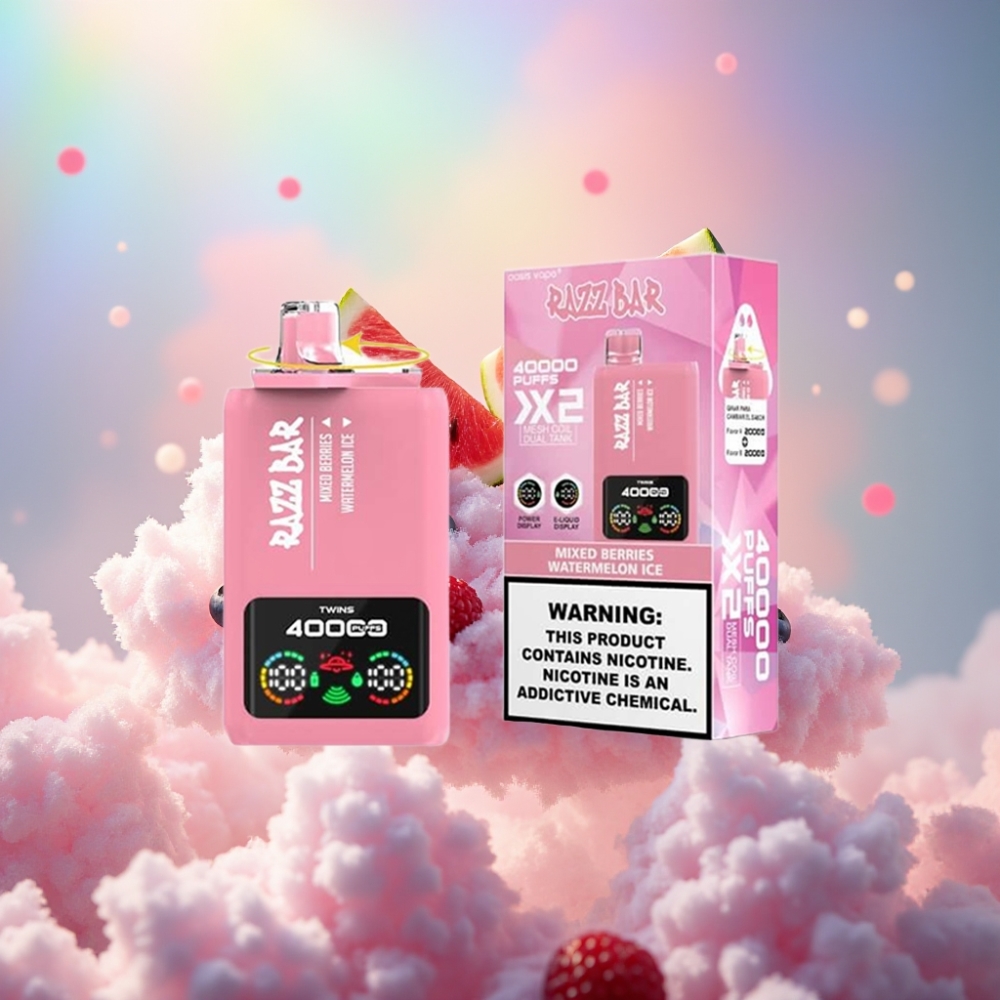 Razz Bar 40000 Sūgavust Ühekordne Vape SEGAMARJAD ja ARBUISIJÄÄ
