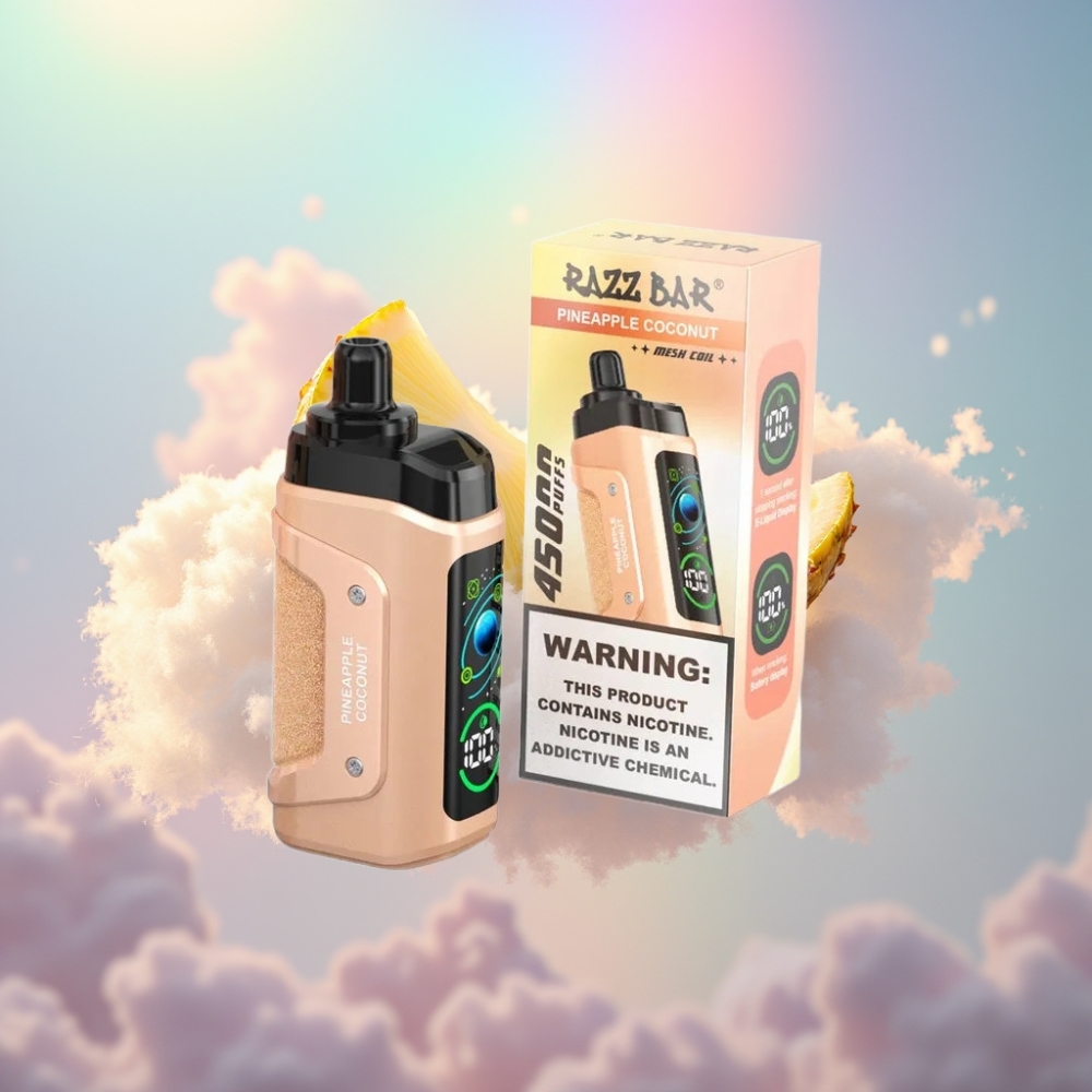 Razz Bar 45000 Puffs Ühekordne Vape Ananass-Kookos