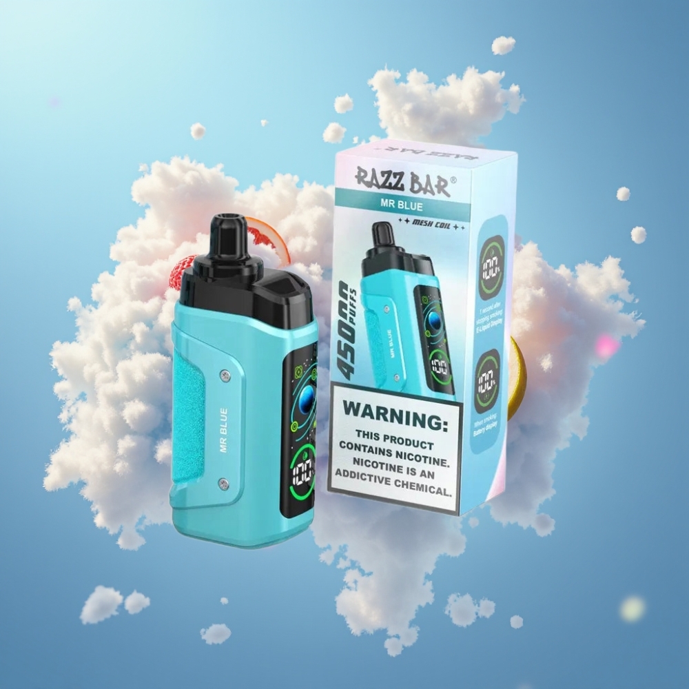 Razz Bar 45000 Puffs Ühekordne Vape Hr Sinine