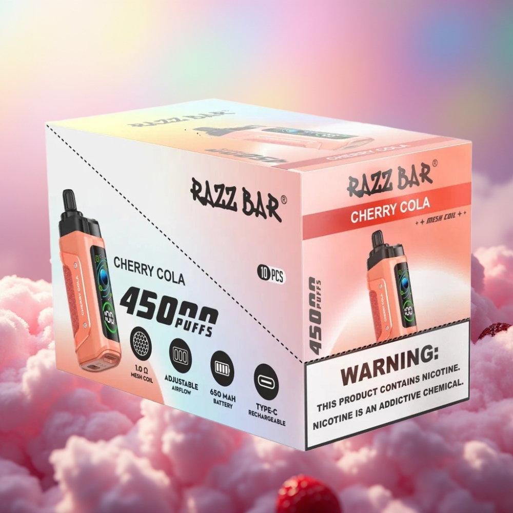 Razz Bar 45000 Puffs Ühekordne Vape Kirsi-Koola