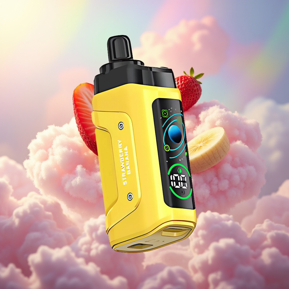 Razz Bar 45000 Puffs Ühekordselt Kasutatav Vape Maasikas-Banaan