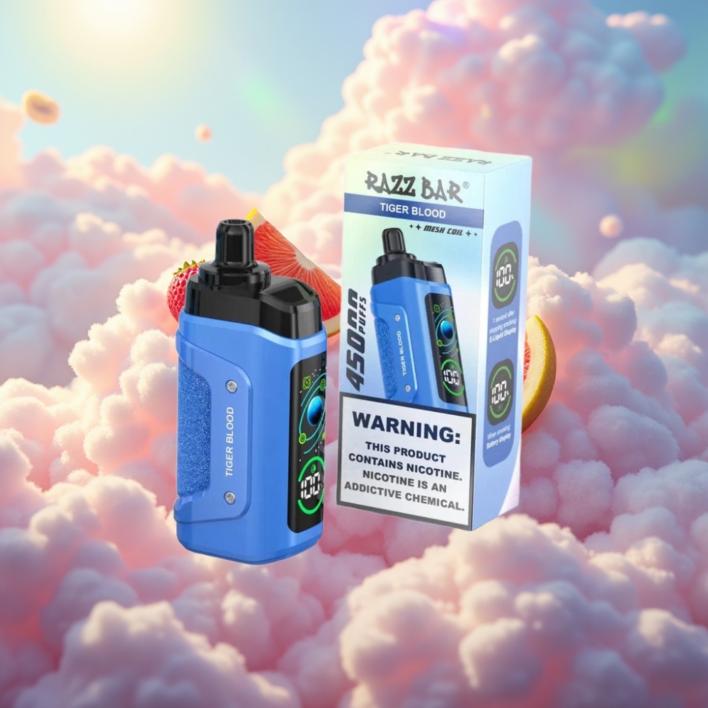Razz Bar 45000 Puffs Ühekordselt Kasutatav Vape Tiigriveri