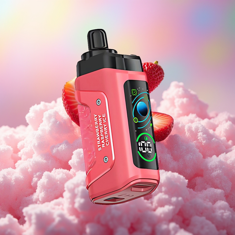 Razz Bar 45000 Sõmud Ühekordselt Kasutatav Vape Maasikas-Kirsilumi