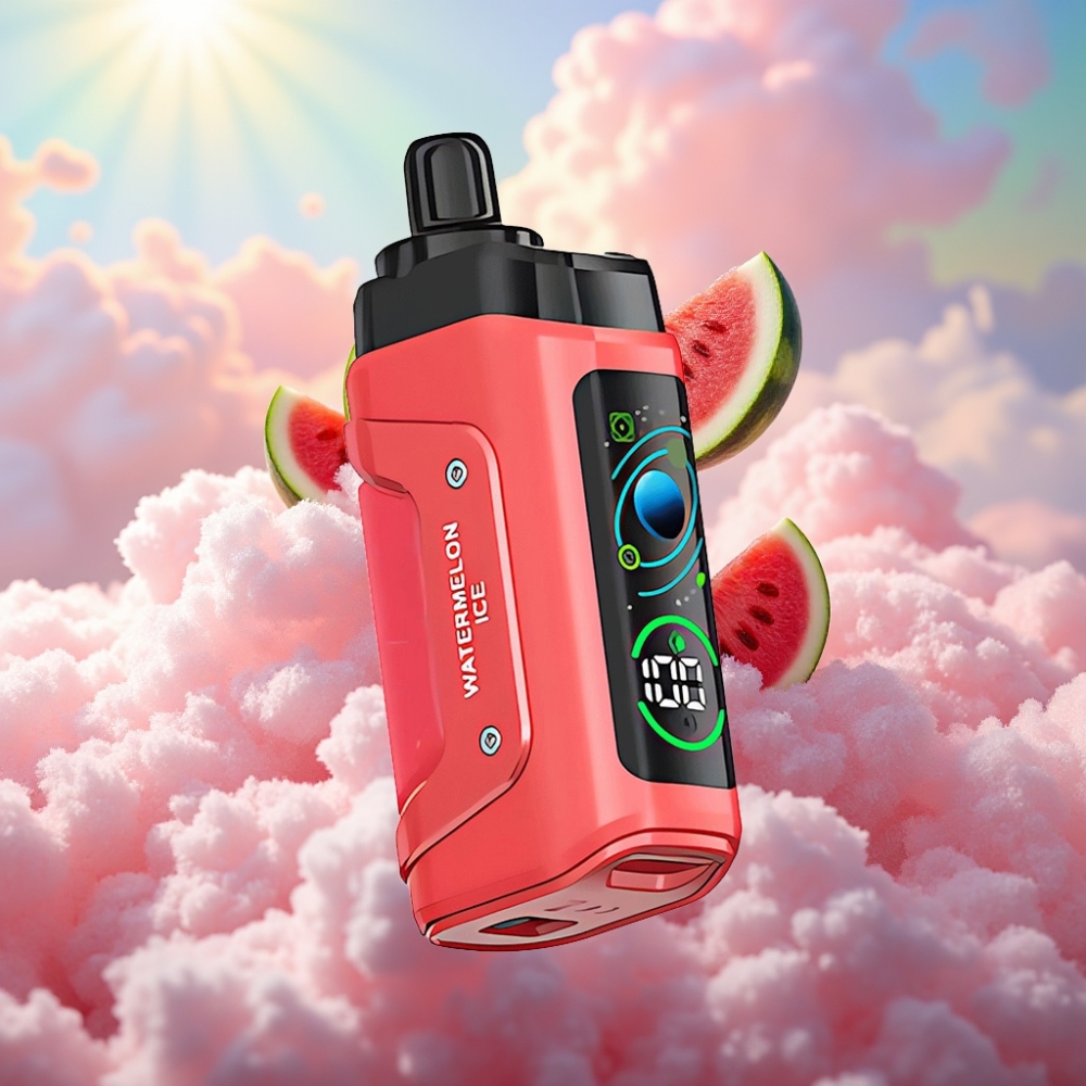 Razz Bar 45000 Tõmmet Ühekordselt Kasutatav Vape-Arbuusi Jää