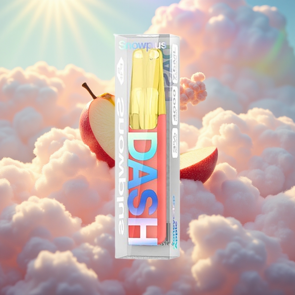 Snowplus Dash 4000 Puffs Disposable Seade (Keraamiline atomisaator, 530 mAh, 7,5 ml, Mesilise õuna maitse)