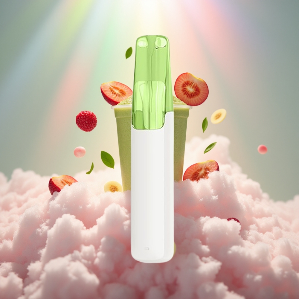 Snowplus Dash 4000 Puffs Disposable Seade (Matcha Smoothie) - Keraamiline atomisaator, 530 mAh, 7.5 ml