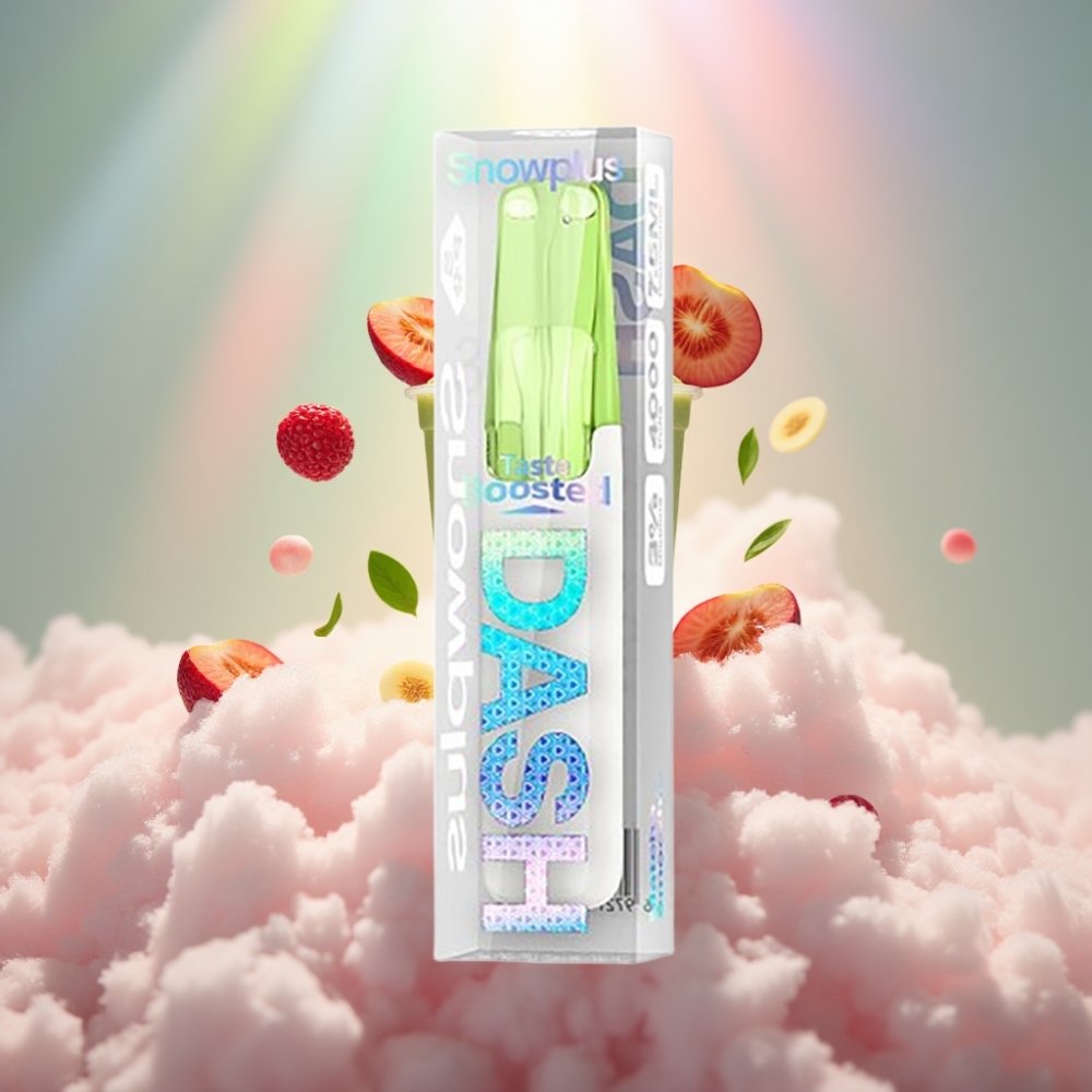 Snowplus Dash 4000 Puffs Disposable Seade (Matcha Smoothie) - Keraamiline atomisaator, 530 mAh, 7.5 ml