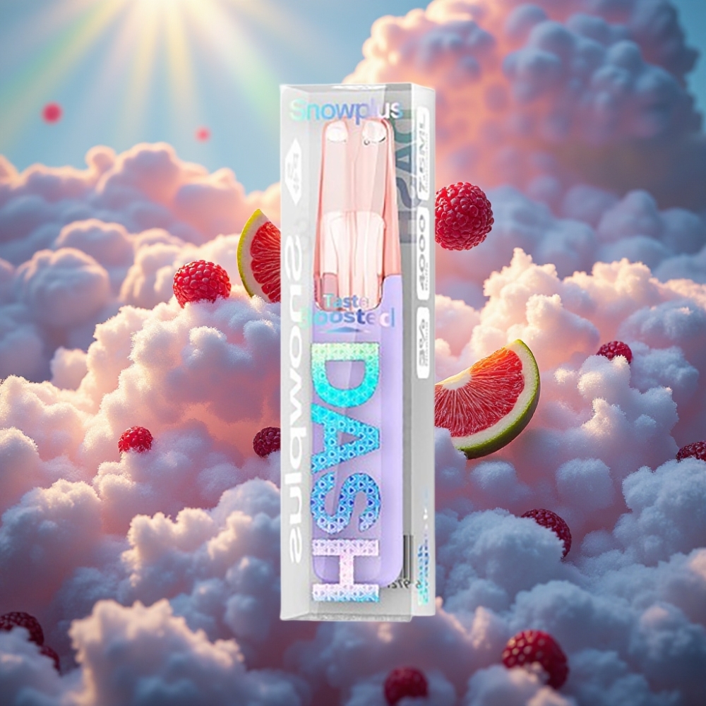 Snowplus Dash 4000 Puffs Disposable Seade Must Draakon Jää (Keraamiline atomiseerija, 530 mAh, 7,5 ml)