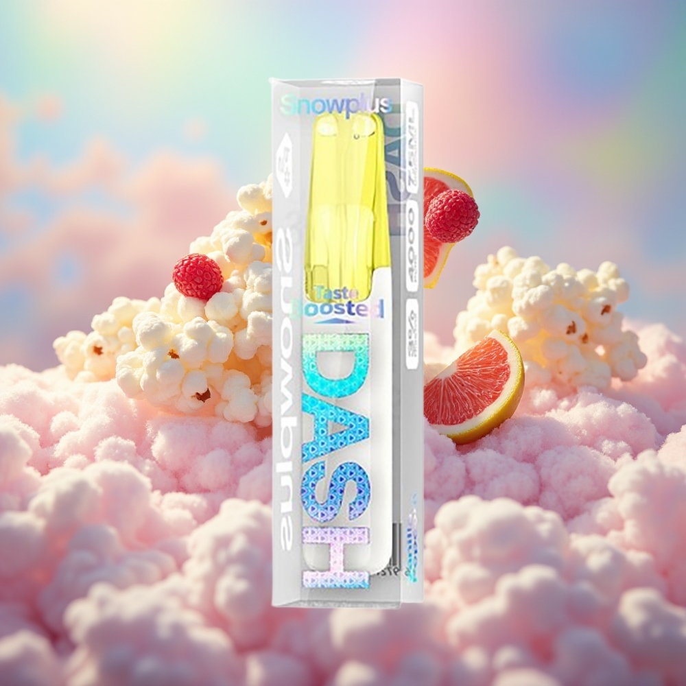 Snowplus Dash 4000 Puffs Disposable Seade Vannilja Popkorn, 7.5 ml, 530 mAh