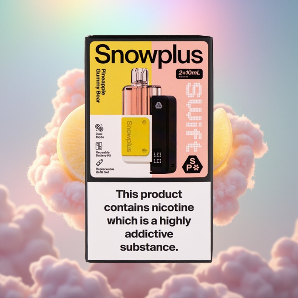 Snowplus Swift 5000 Puffs Eelnevalt Täidetud Pod-komplekt Ananassi Kummikaru, 1000 mAh, 2+10 ml