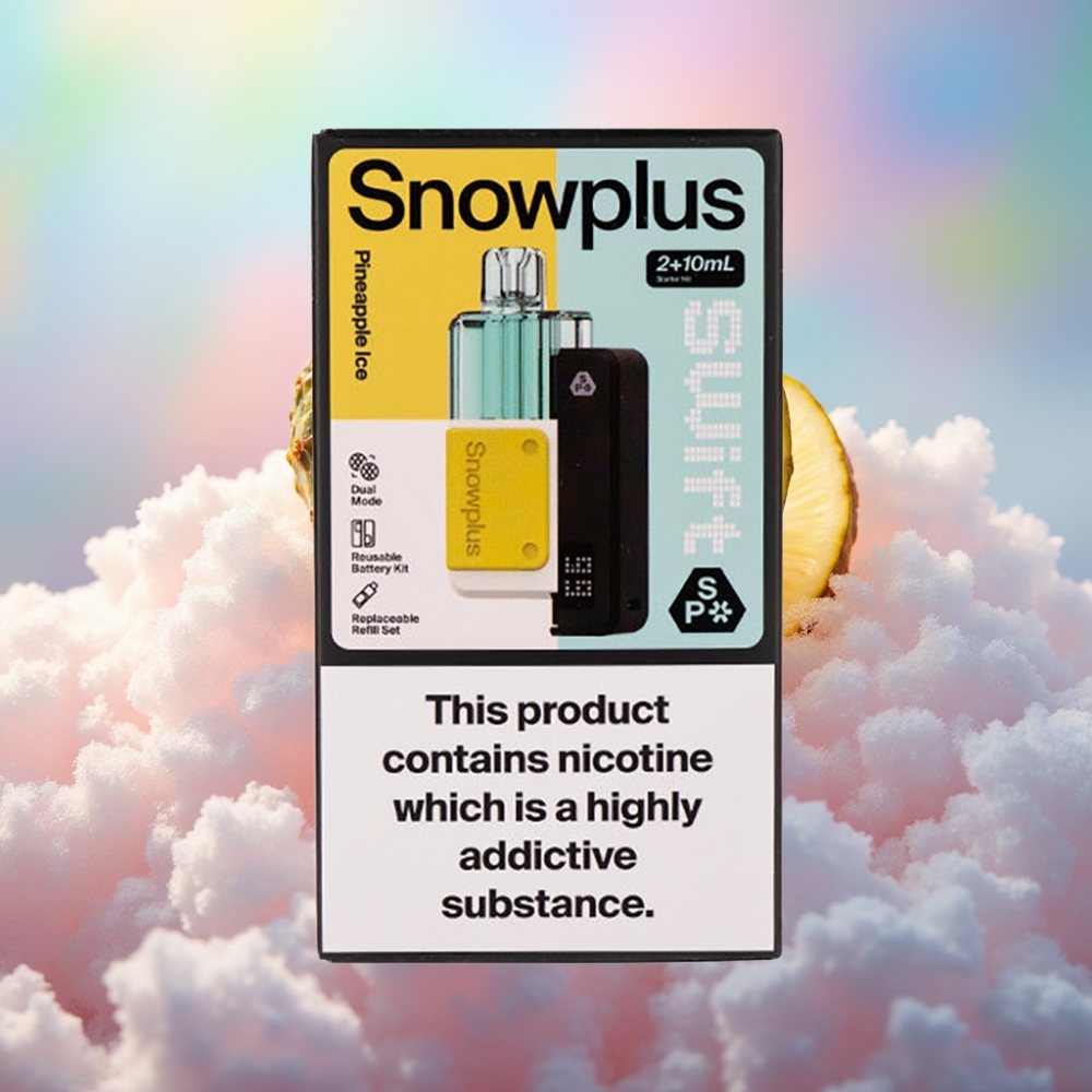 Snowplus Swift 5000 Puffs Eelnevalt Täidetud Podikomplekt Ananass-Jää (43x81x25, 1000 mAh, 2+10 ml)