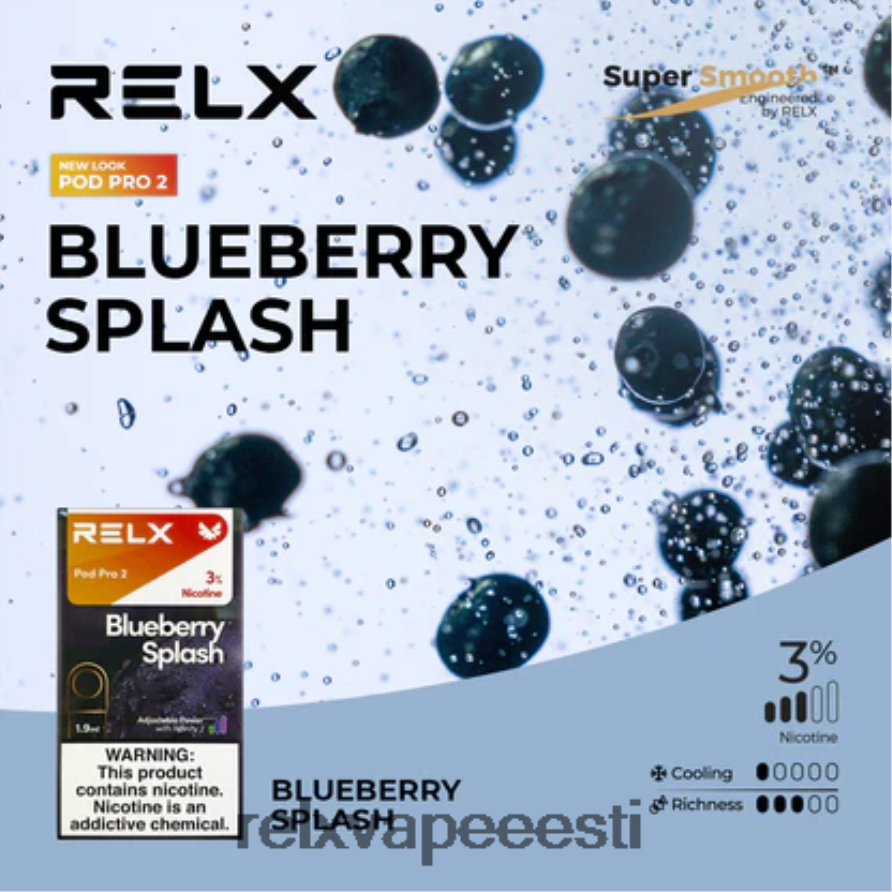 RELX pod pro 2–3 kauna mustikas - RELX Pods Sale 2F4L2V90