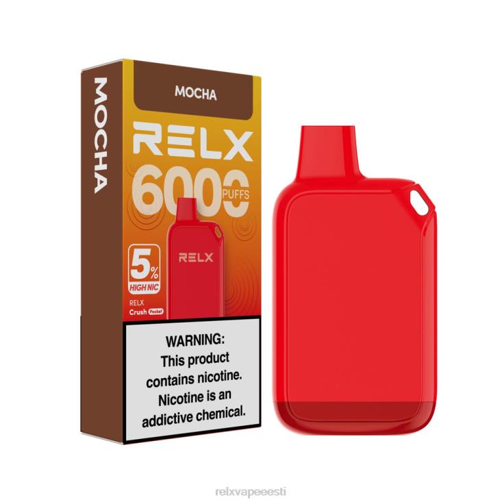 RELX Crush Pocket 6000 5% kõrge nic | Z64BF25 ‎RELX Wholesale mokka