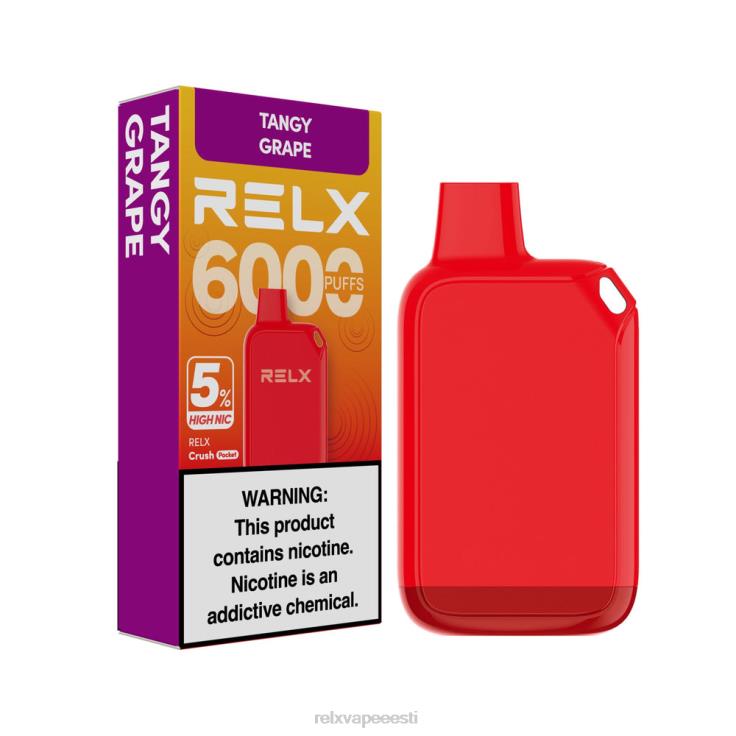 RELX Crush Pocket 6000 5% kõrge nic | Z64BF27 ‎RELX Vape Flavours terav viinamari