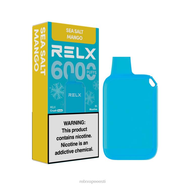 RELX Crush Pocket 6000 jäist | Z64BF13 ‎RELX Vape Flavours meresoola mango