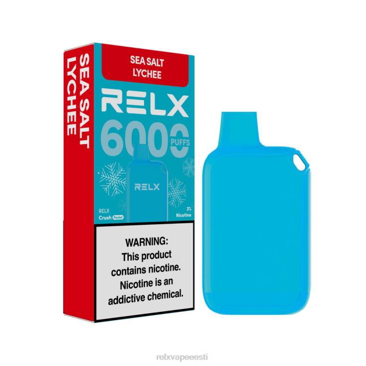 RELX Crush Pocket 6000 jäist | Z64BF14 ‎RELX Vape Disposable meresoola litši