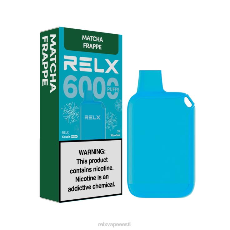 RELX Crush Pocket 6000 jäist | Z64BF17 ‎RELX Vape Price matcha frappe