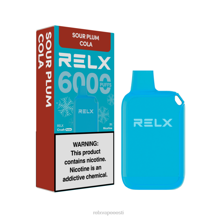 RELX Crush Pocket 6000 jäist | Z64BF19 ‎RELX Vape Review hapu ploomi koola
