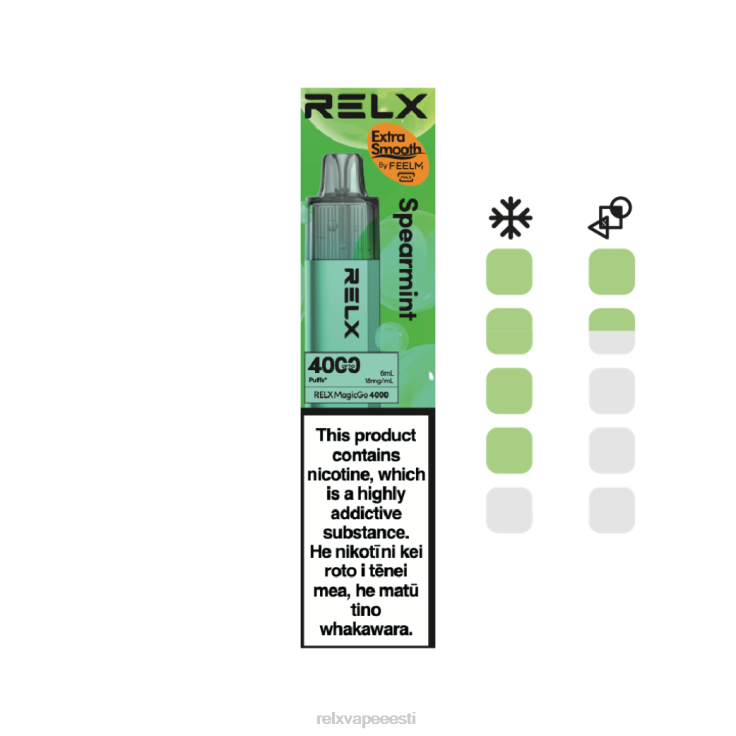 RELX MagicGo 4000 ühekordset vape | Z64BF3 ‎RELX Vape Price piparmünt