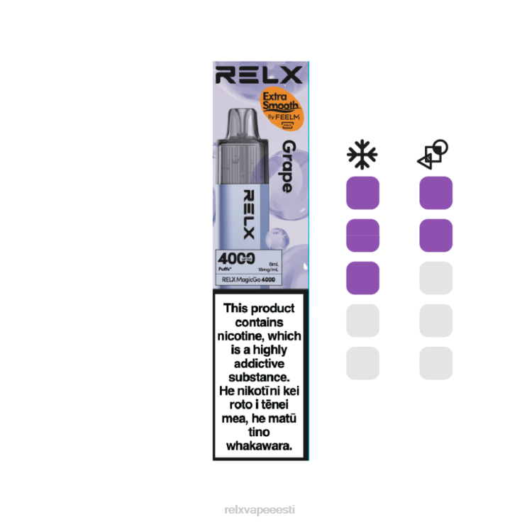 RELX MagicGo 4000 ühekordset vape | Z64BF6 ‎RELX Vape Flavours viinamari